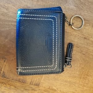 Coach card holder keychain